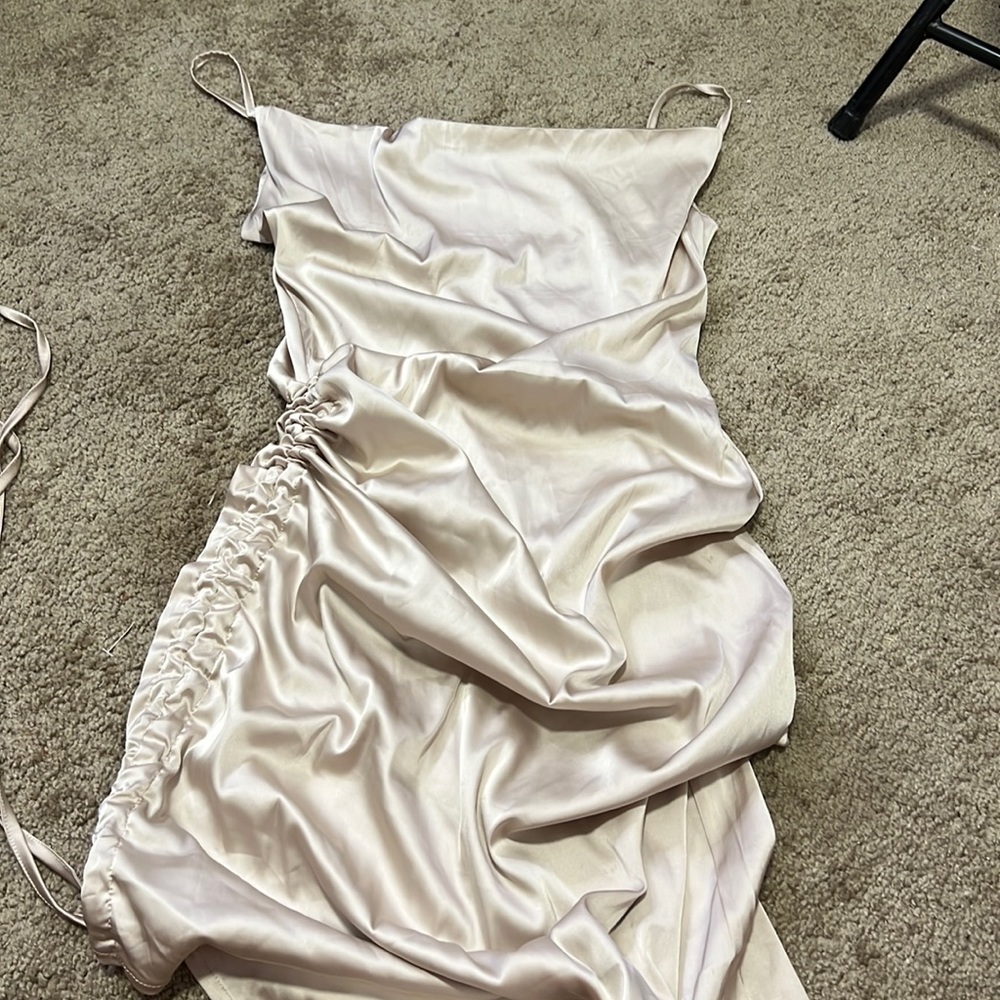 New satin dress
